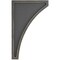 Ekena Millwork 3"W x 7 1/2"D x 12"H Extra Large Lawson Wood Vintage Decor Corbel, Black CORWD03X07X12LWBL - alternate 3